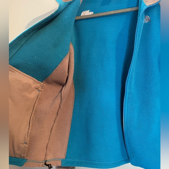 The North Face Full Zip Fleece Jacket Gray Teal Blue Women Medium #61661 - Picture 10 of 10